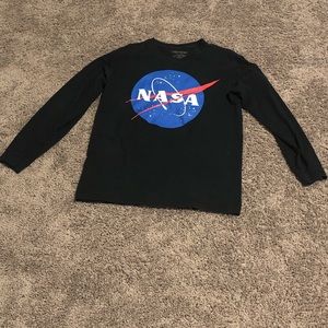 A black nasa long sleeve shirt